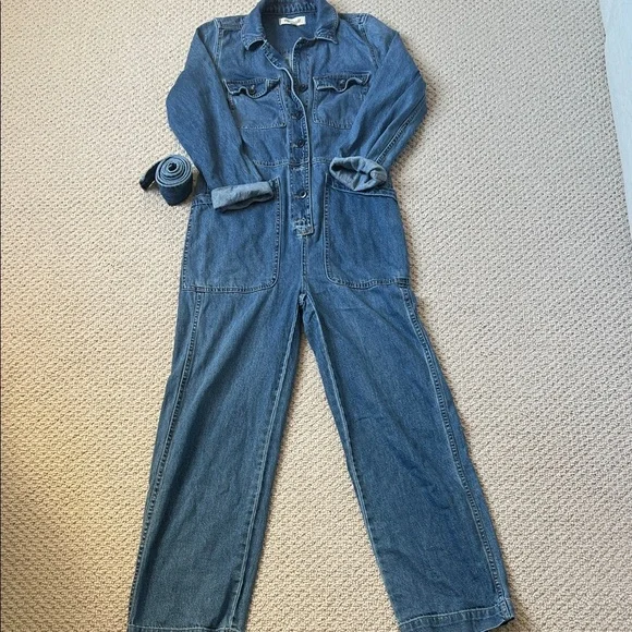 Madewell Women's Utility Denim Overalls - Picture 1 of 6